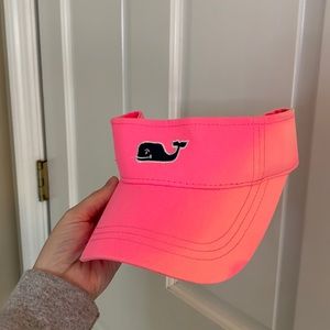 Neon pink vineyard vines visor
